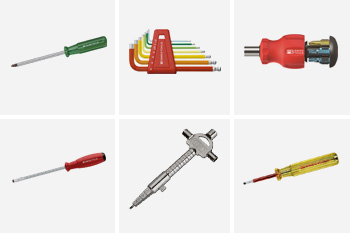 Schraubenzieher, Stift- und Bauschlüssel