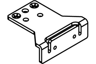 Adapter, für Dämpfeinzug, Aussentüre, oben, Stahl verzinkt Adapter, für Dämpfeinzug, Aussentüre, oben, Stahl verzinkt
