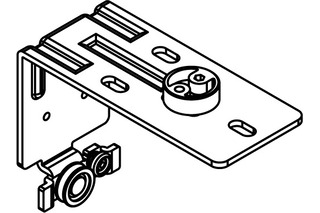 Führungswinkel Combino L 40, äussere Türe, Stahl verzinkt Führungswinkel Combino L 40, äussere Türe, Stahl verzinkt