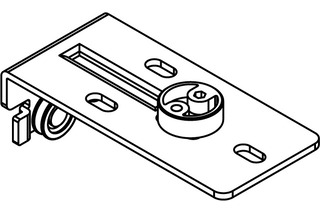 Führungswinkel Combino L 40, innere Türe, Stahl verzinkt Führungswinkel Combino L 40, innere Türe, Stahl verzinkt
