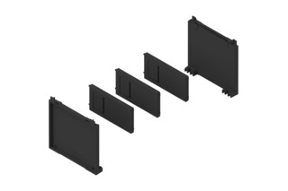 Set portabottiglie BLUM AMBIA-LINE 100 per frontale cassetto