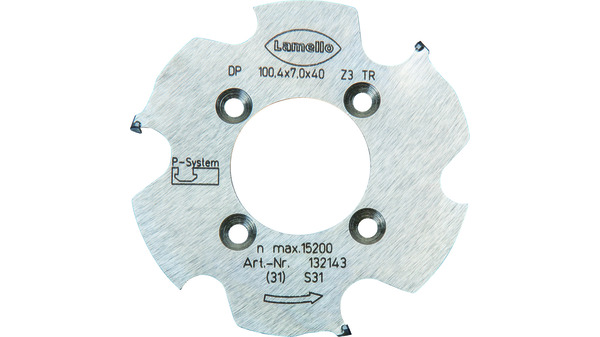 LAMELLO P-System-Nutfräser, DP (Diamant) für CNC, 100.4x7x30mm, Z6, NLA 4/6,6/48mm