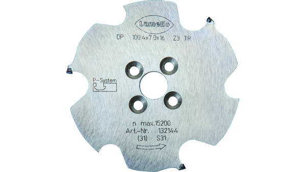 LAMELLO P-System-Nutfräser CNC, DP (Diamant) für CNC,, 100.4x7x16mm, Z3, NLA 4/5,5/28mm