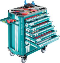 Carrello da officina TECHNOCRAFT Swiss Team Wood PRO