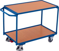 Chariot de transport avec 2 plateaux