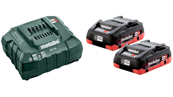 Kit di batterie METABO 18 V LiHD 4.0 Ah
