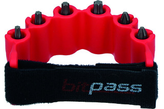 Support pour embouts magnétique BITPASS rouge incl. 6 embouts