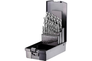 Kit di punte elicoidali per legno HSS-G FORTEC, 25 pezzi