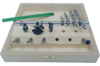 Jeu de mèche/défonceuse HWS, 11 pièces