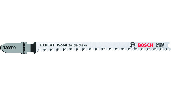Lames de scie sauteuses BOSCH EXPERT Wood 2-side clean T308 BO