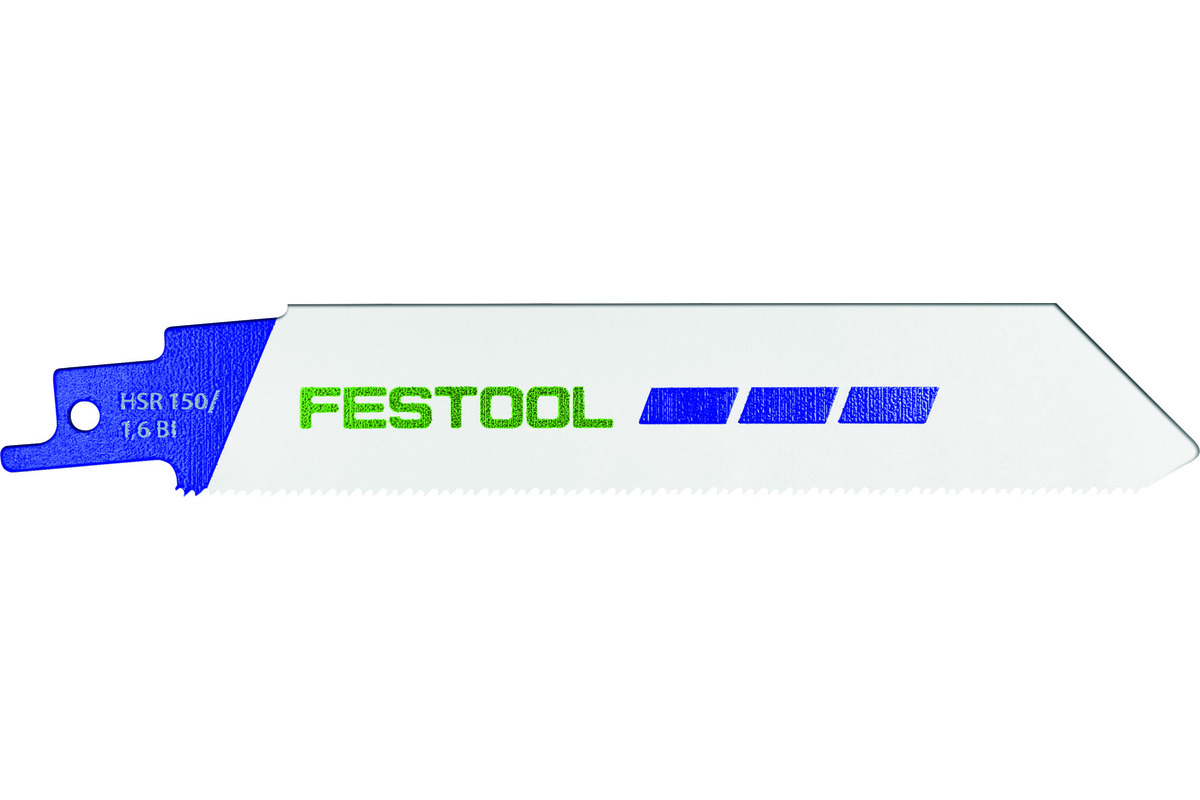 Lames de scie sabre FESTOOL METAL STEEL/STAINLESS STEEL HSR 150/230/1,6 BI/5