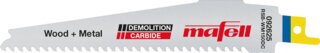 Lame de scie sabre MAFELL RSB-WM150 DC Wood + Metal Demolition Carbide