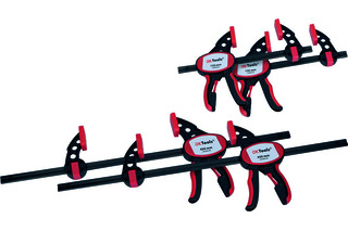 Einhand-Schnellzwingenset OK-LINE 4-teilig Einhand-Schnellzwingenset OK-LINE 4-teilig