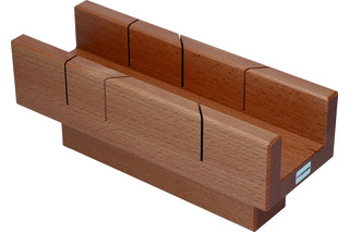 Gehrungsschneidladen mit Einspannklotz Gehrungsschneidladen mit Einspannklotz