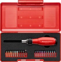 Bitset PB SWISS TOOLS 38510 SwissGrip Evo Twister avec cliquet 30 mm