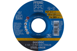 Kombischeibe PFERD PSF DUODISC STEELOX Kombischeibe PFERD PSF DUODISC STEELOX