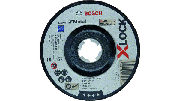 Disques abrasifs BOSCH EXPERT for Metal X-LOCK