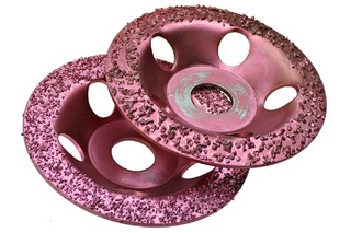 Meules à boisseau en métal dur