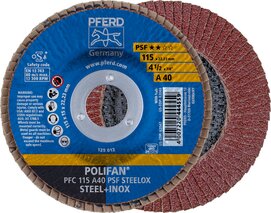 Fächerschleifscheiben PFERD Polifan A-Plus