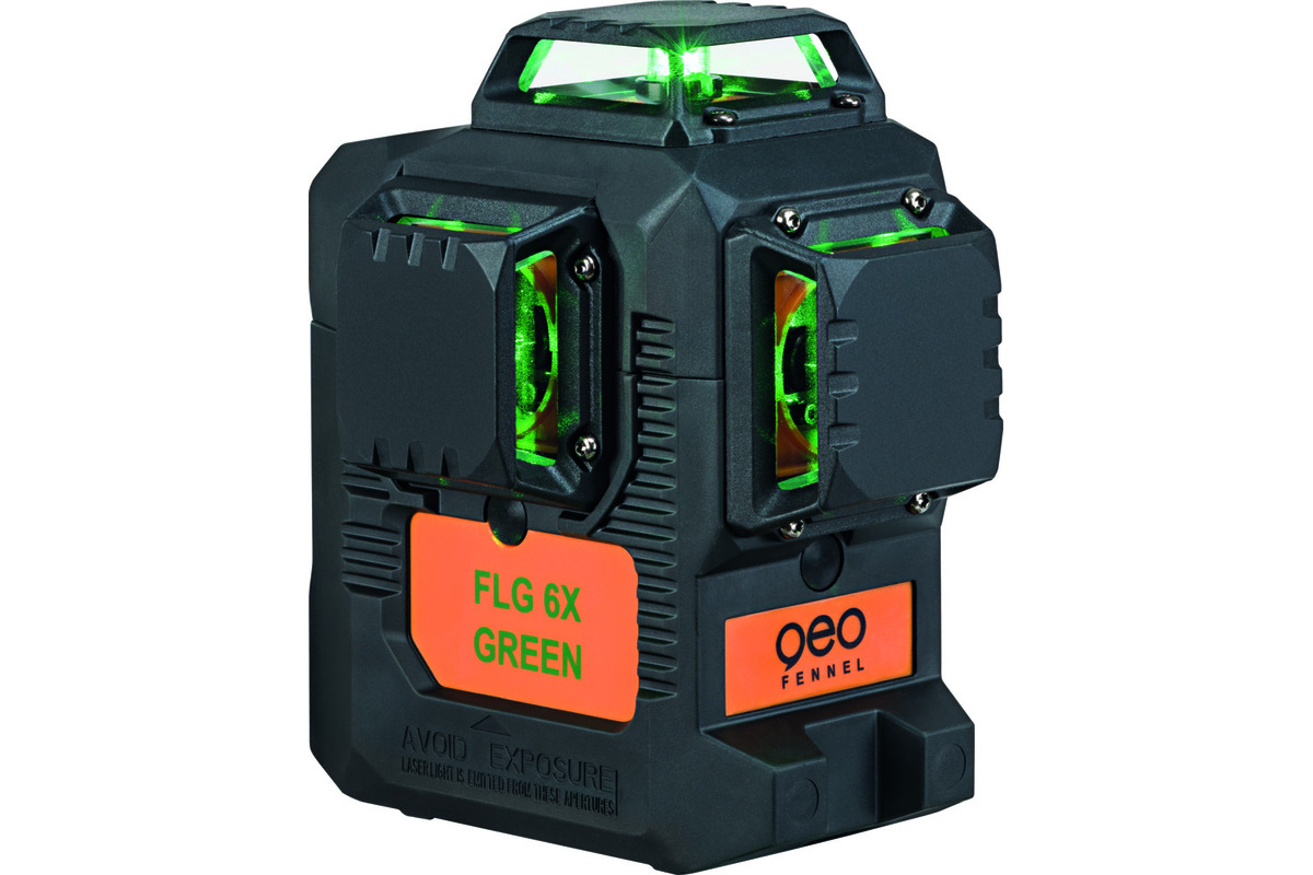 Kit di laser multilinea a batteria 3 x 360° GEOFENNEL FLG 6X-GREEN