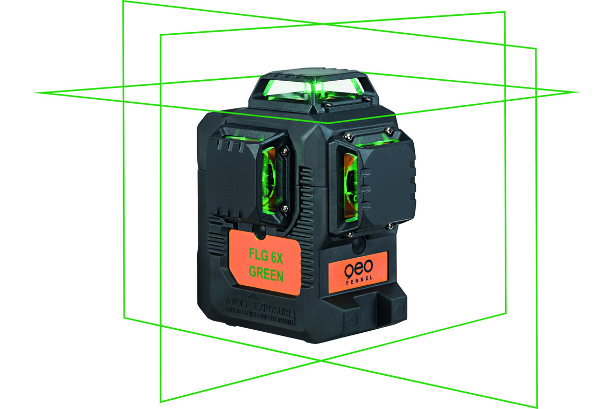 Laser multilinea a batteria 3 x 360° GEOFENNEL FLG 6X-GREEN