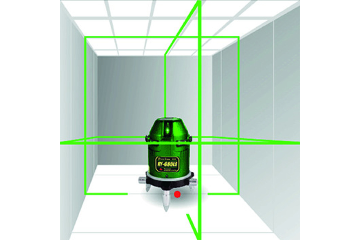5-Linien- und Lot-Laser GREEN Auto-Line GLG4V4H+R