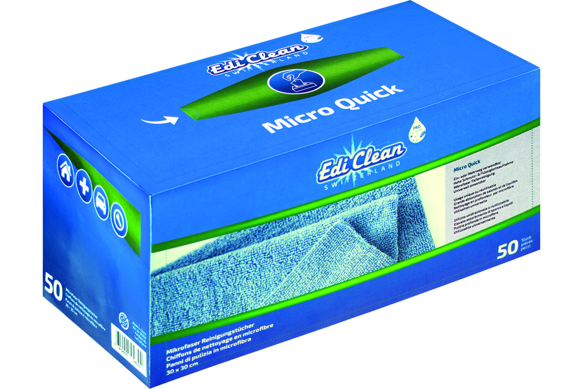 Chiffons de nettoyage microfibre Micro Quick