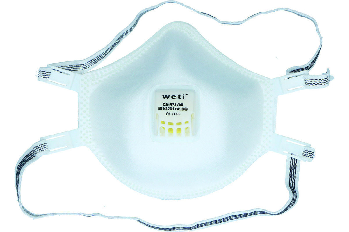 Mascherine di protezione della respirazione WETI 6330 V NR D / FFP 3