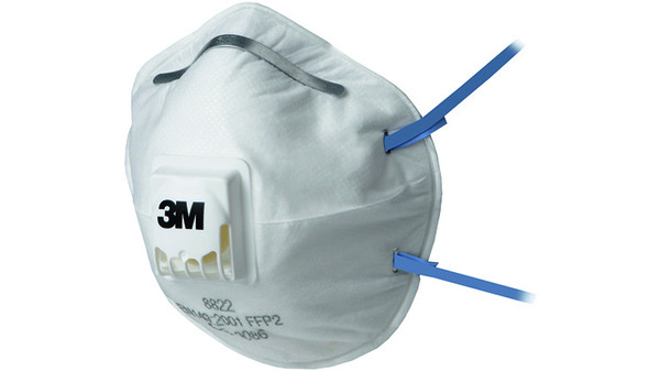 Masque de protection de la respiration 3M™ 8822 CLASSIC / FFP2