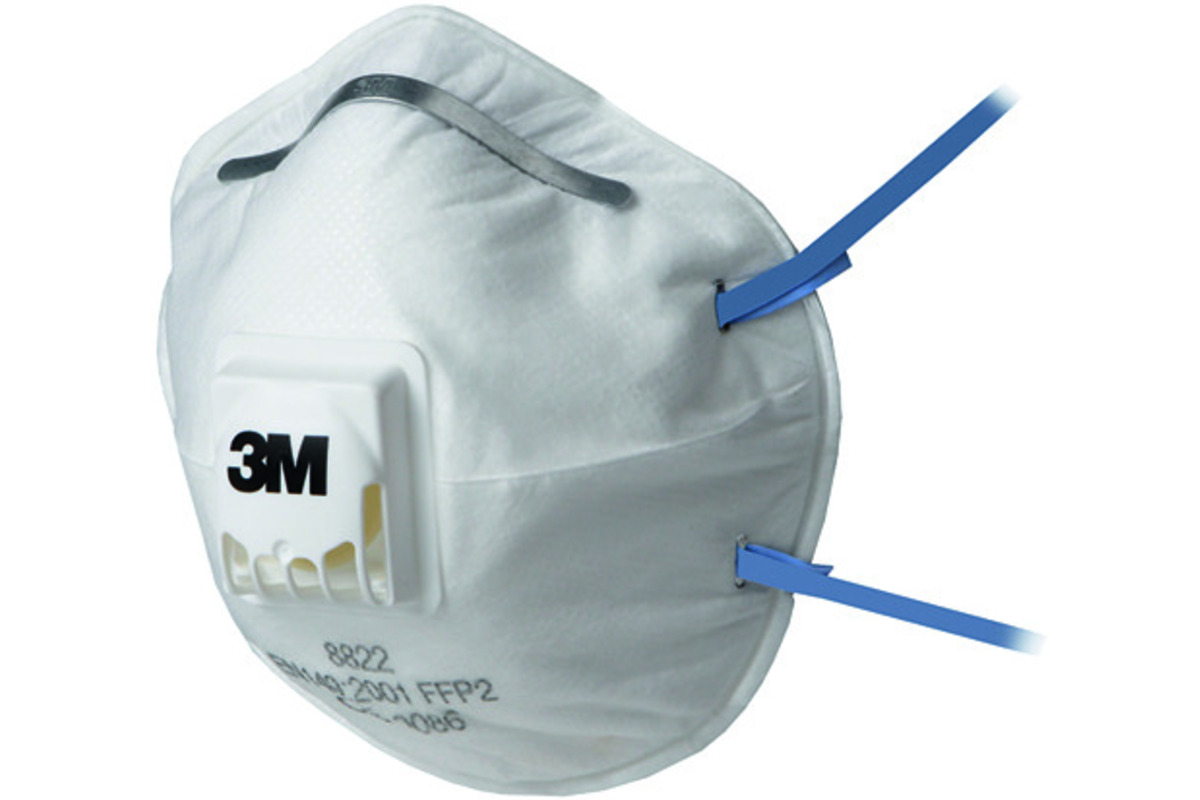 Masque de protection de la respiration 3M™ 8822 CLASSIC / FFP2