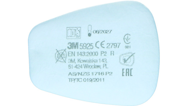 Einlege-Filter 3M™ 5925 / P2 zu Atemschutzmaske