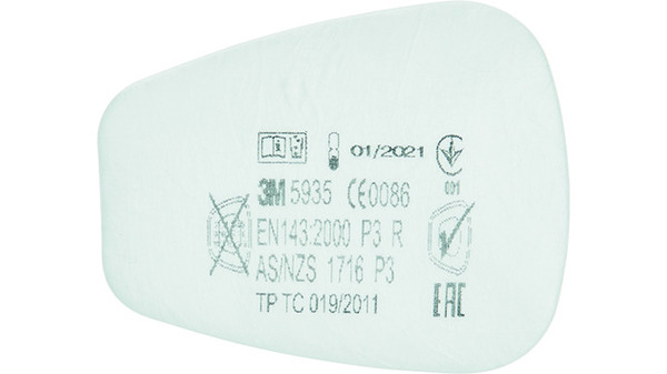Einlege-Filter 3M™ 5935 / P3R zu Atemschutzmaske