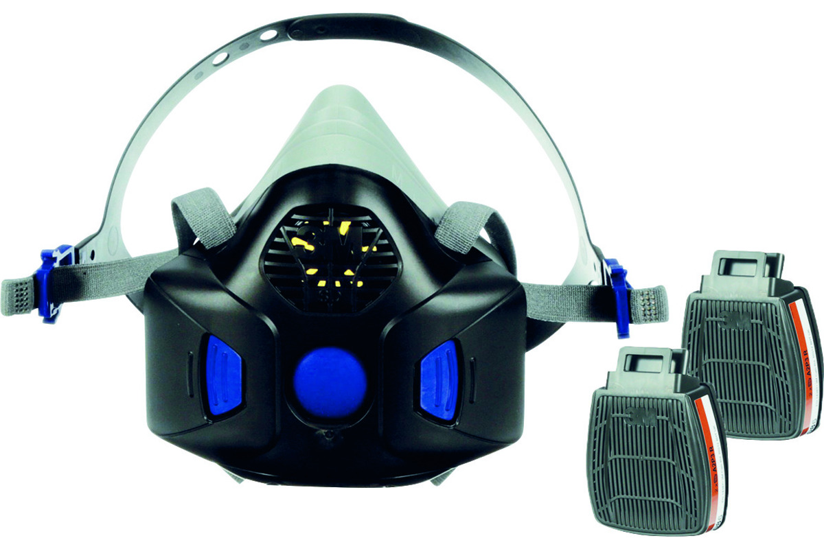 Kit di semimaschera con membrana vocale a scatto 3M™ HF-802SD Secure Click