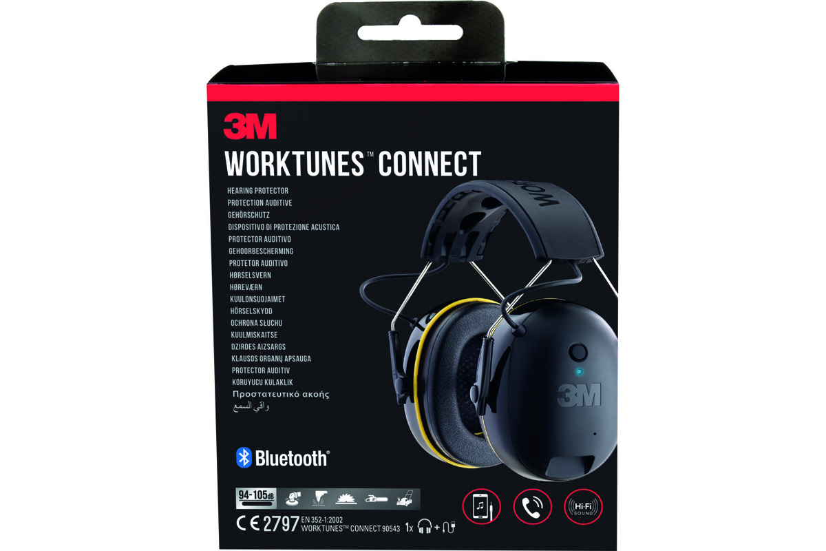 Cuffia auricolari senza fili con tecnologia Bluetooth 3M™ WorkTunes™ Connect
