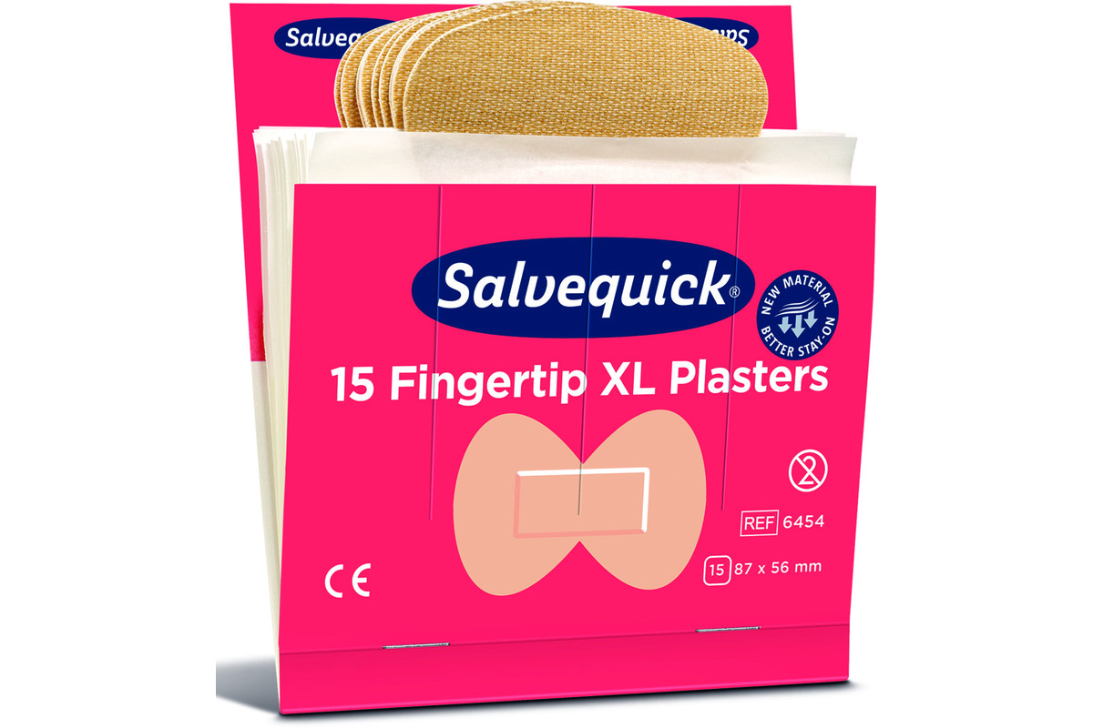 Cerotti per ferite punta delle dita Salvequick Fingertips XL