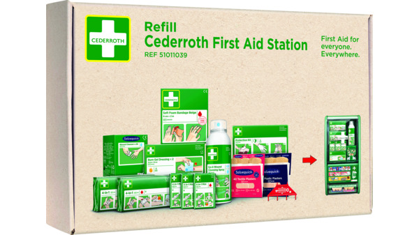 Pacchetto di ricarica CEDERROTH per kit di stazioni di pronto soccorso