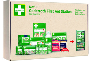 Pacchetto di ricarica CEDERROTH per kit di stazioni di pronto soccorso