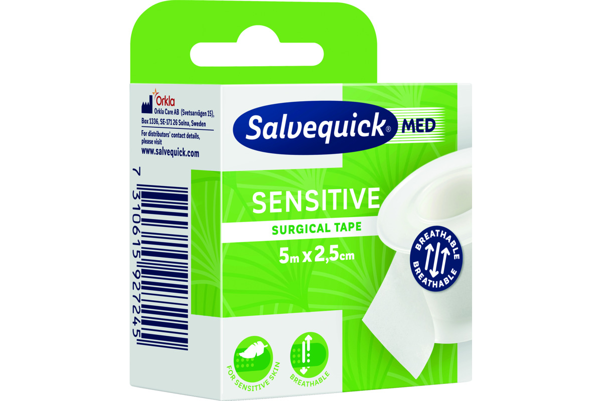 Ruban adhésif chirurgical SalvequickMED Sensitive Tape