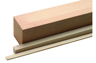 Baguettes carrées en sapin