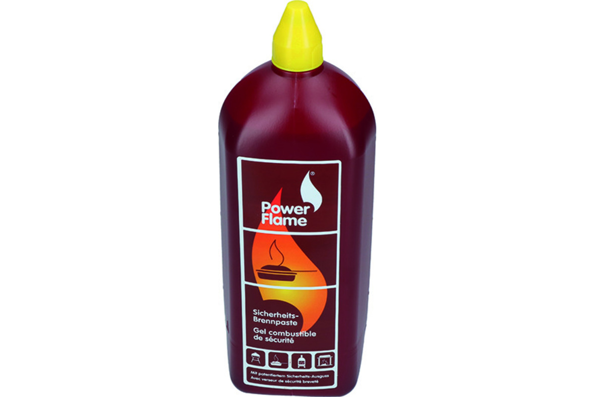 Gel combustible POWER FLAME bouteille PE