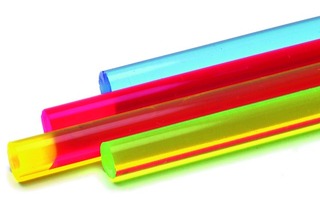 Barres en acryl colorées fluorescentes