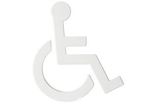 Symbole d'une personne en fauteuil roulant HEWI 801.91.030