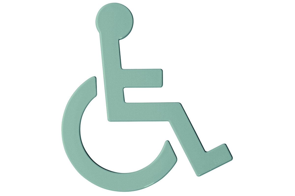 Symbole d'une personne en fauteuil roulant HEWI 801.91.030