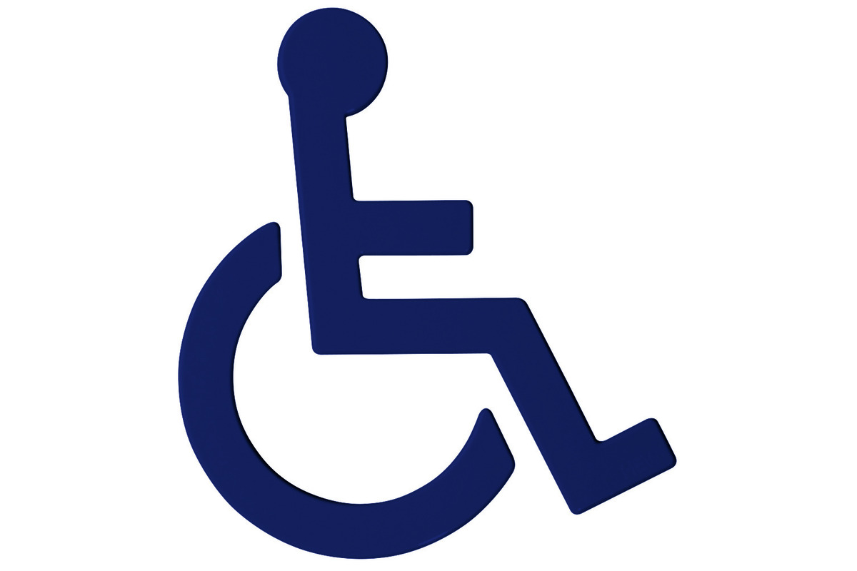 Simbolo utente di sedia a rotelle HEWI 801.91.030
