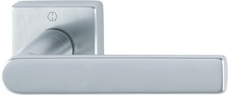 Garniture porte chambre sans rosaces de clé HAGER Art. 23.M1642/843K SST