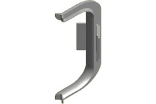 Angle pour poignée encastrée Ida, forme en C