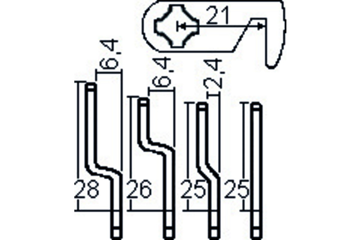 Cylindre de fermeture ROHNER avec 5 pênes