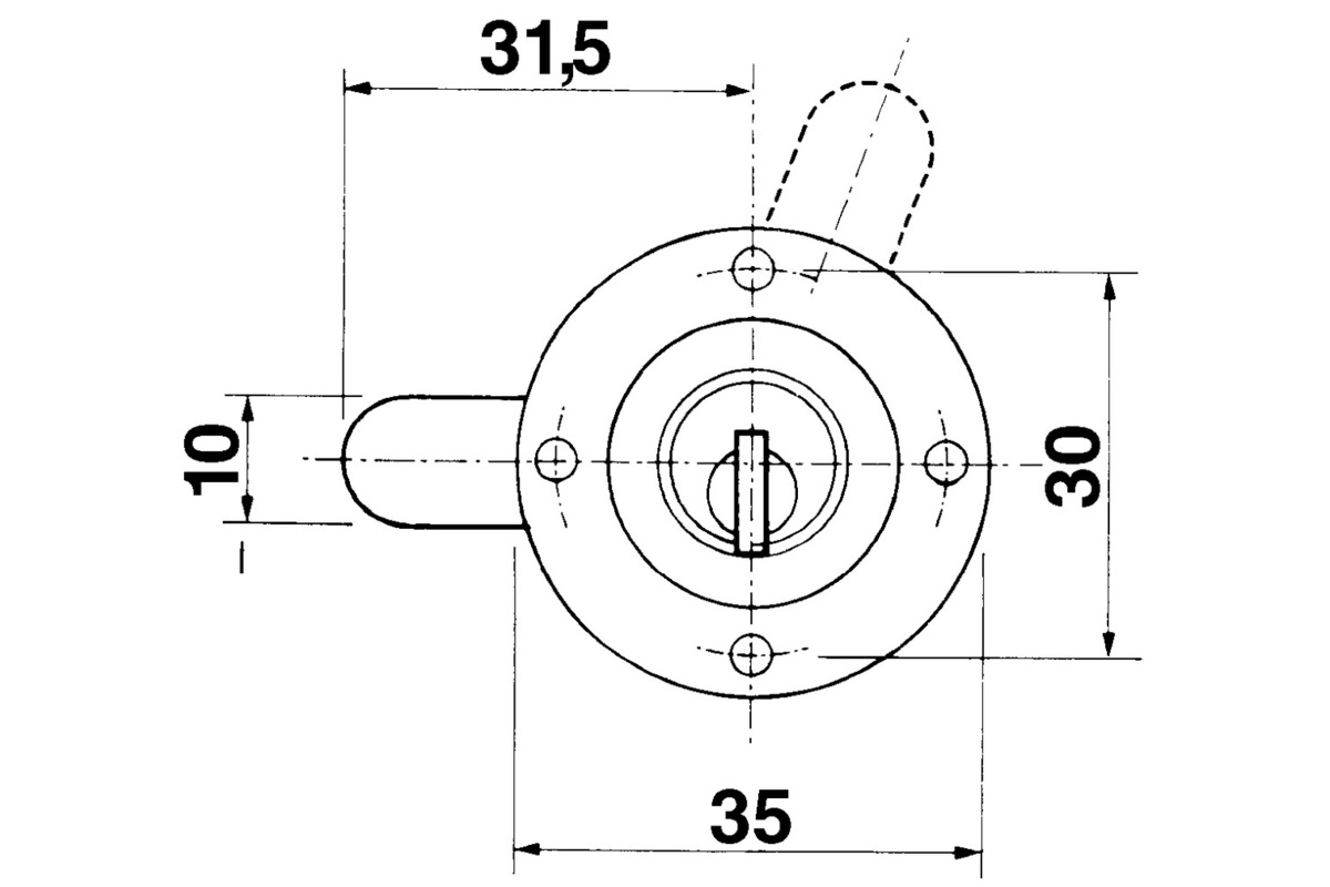 Verschluss-Zylinder KABA 8, Typ 1033