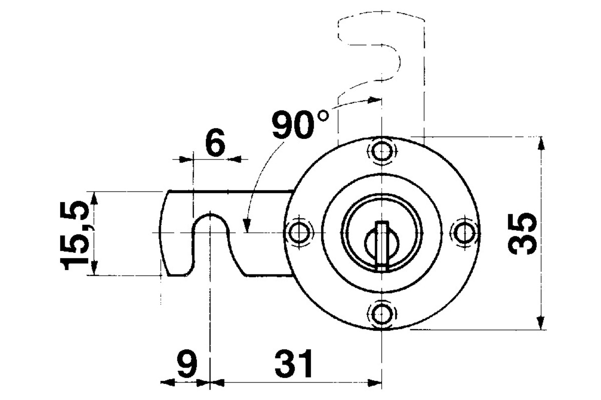 Verschluss-Zylinder KABA 8, Typ 1129