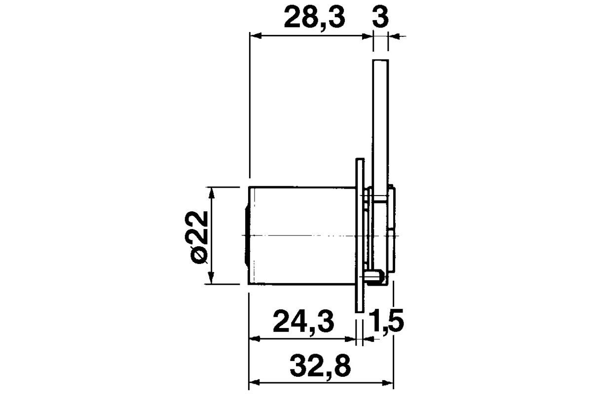 Verschluss-Zylinder KABA 8, Typ 1129